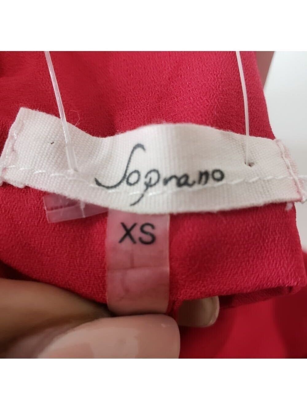 Soprano Women's Red Halter Mini Dress Size XS - Picture 7 of 8